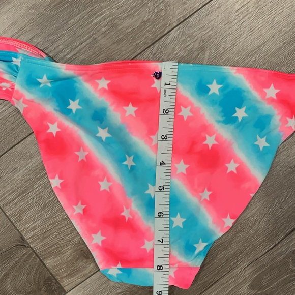 Pink Victoria’s Secret Stars & Stripes Bikini Bottom Small - Picture 3 of 8